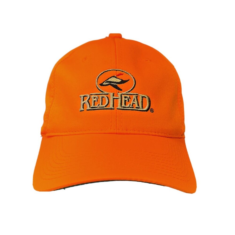 RedHead Hat Cap Snap Back Mens Adjustable Logo Hunter Orange